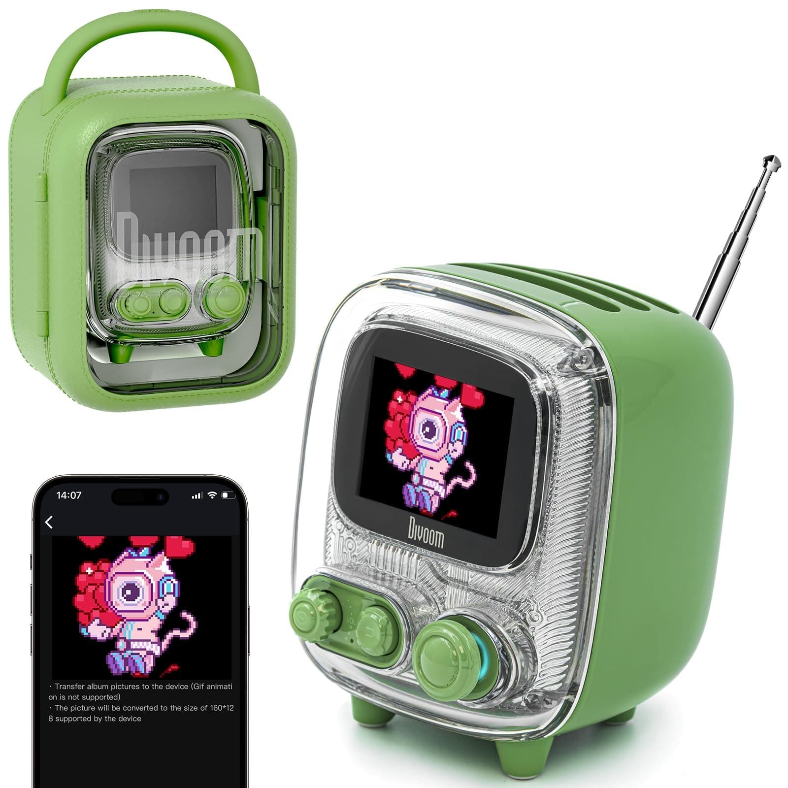 Divoom Tiivoo Retro-Bluetooth-Lautsprecher 🎵🎮🕰️