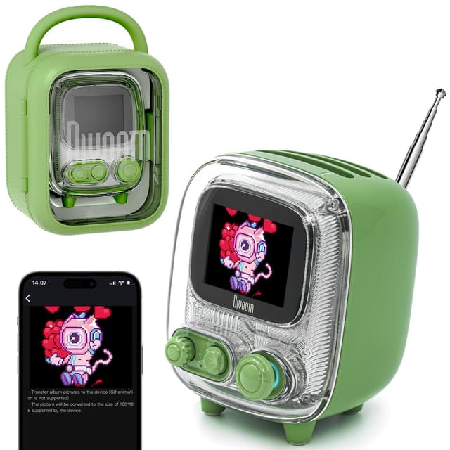 Divoom Tiivoo Retro-Bluetooth-Lautsprecher 🎵🎮🕰️
