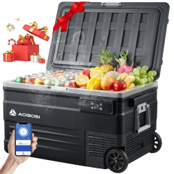 🌟 AAOBOSI Kompressor Kühlbox 74L Schwarz 🚗🏕️ Angebot bei HelloDeals