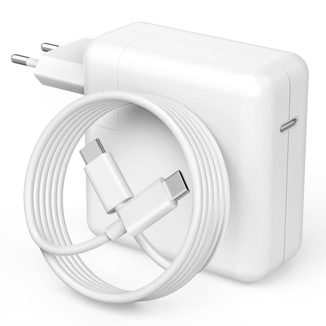 🔋 MacBook Ladegerät 67W - Schnellladegerät USB-C PD - Kompatibel mit MacBook Air Pro M1 M2 M3 iPad - 2m Kabel