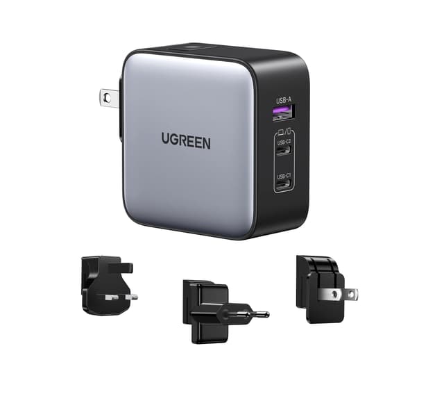 🔋 UGREEN Nexode 65W USB C Ladegerät GaN Netzteil 3-Port Travel Charger 🌍