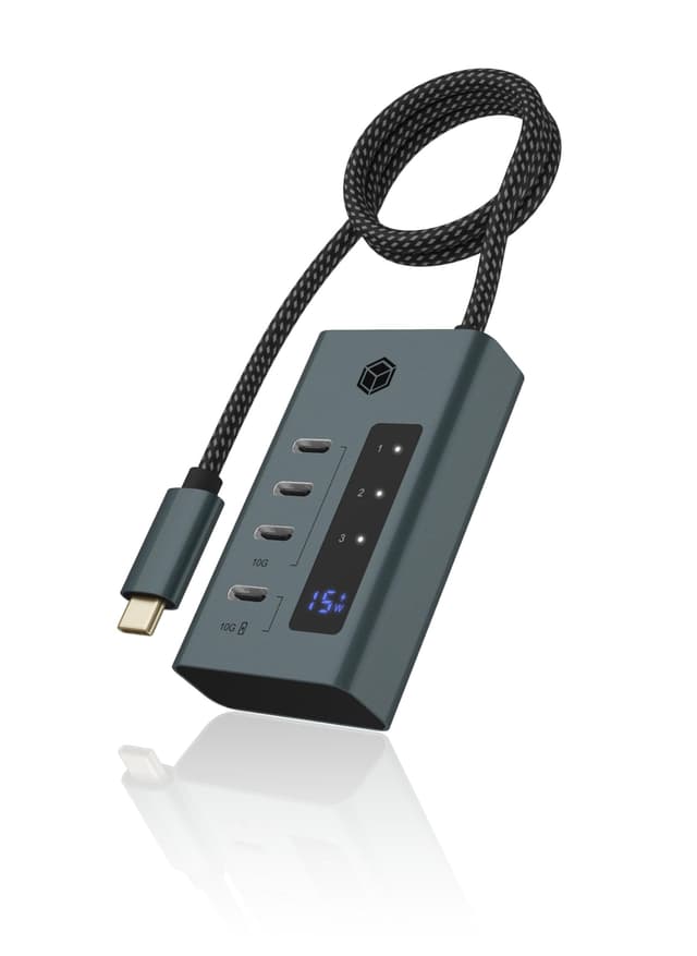 🚀 IcyBox Hub USB 3.2 Gen 2 Type-C IB-HUB1454-C31 - Schnelle Datenübertragung und Ladeport 🌟