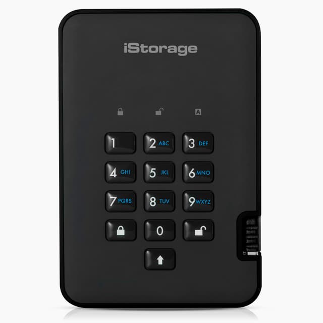 iStorage diskAshur2 HDD 5TB Schwarz 🔒🌊💻