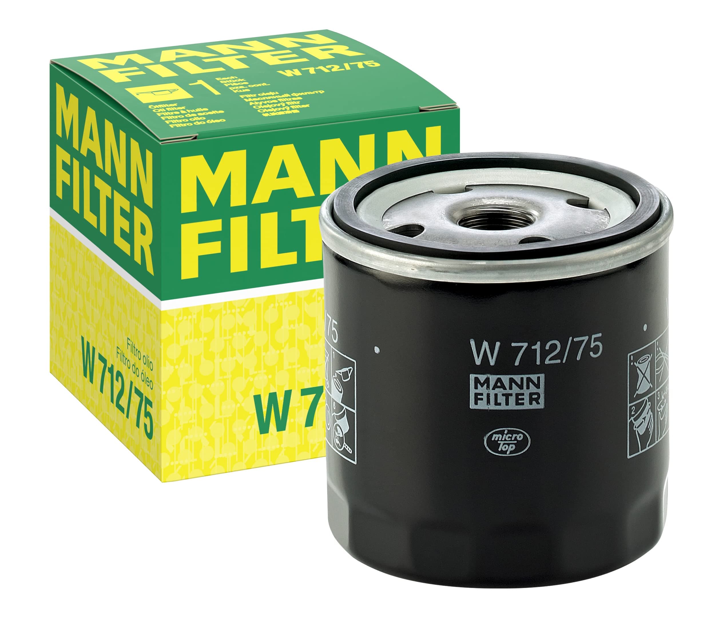 🔥 Super Deal! MANN-FILTER W 712/75 Ölfilter für Pkw + Transporter - 1 Packung