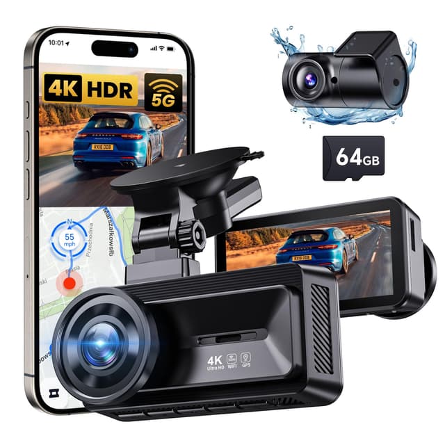 🚗📹 COOLCRAZY Dashcam Auto Vorne Hinten 4K Full HD Dual Dash Kamera für Autos 🌟