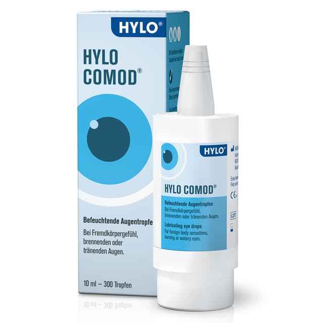 👁️ HYLO COMOD Augentropfen bei trockenen Augen mit Hyaluronsäure, 10 ml (1er Pack) Angebot!