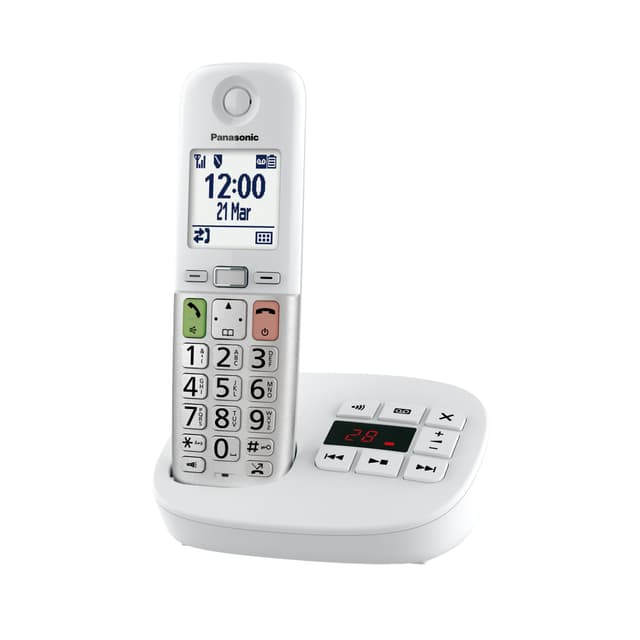 Panasonic KX-TGU430EXW Schnurloses Telefon mit Anrufbeantworter