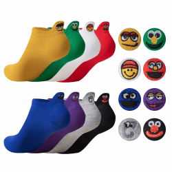 Angebot: Sporzin Socken Damen 35-38 Sneaker Socken Damen 39-42 Lustige Socken 10 Paar Bunte Socken Damen Witzige Socken Crazy Socks 35-42 Mehrfarbig - B Lachen