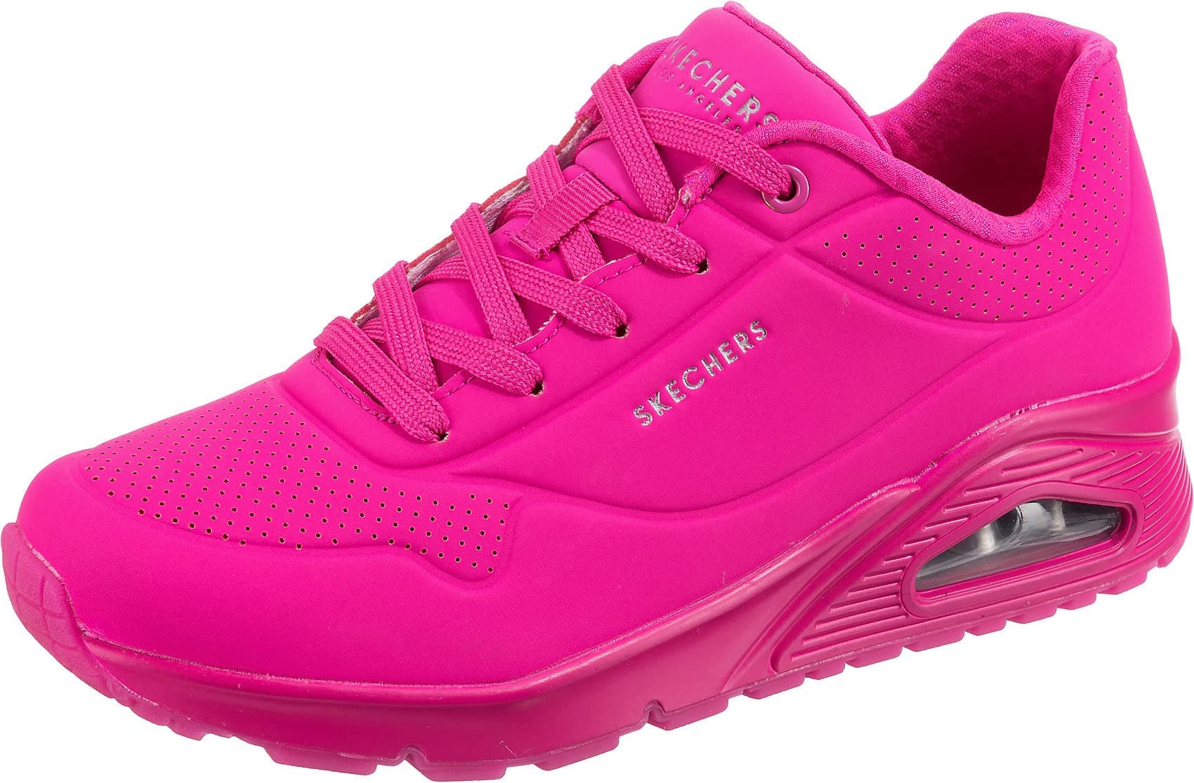 Skechers Damen UNO-Night Shades Sneaker 40 EU Hot Pink Durabuck 💖👟