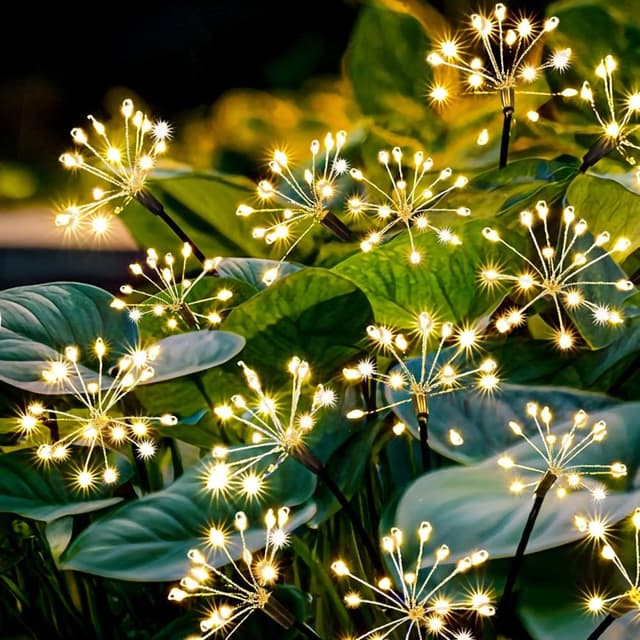 🌼🌞 Redefun Gartendeko Solarleuchten 2 Stück 160 LED Solarstecker