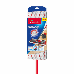 Vileda Bodenwischer, Microfaser, rot/weiß, 7 x 14 x 105 cm Single 💫 Angebot bei HelloDeals