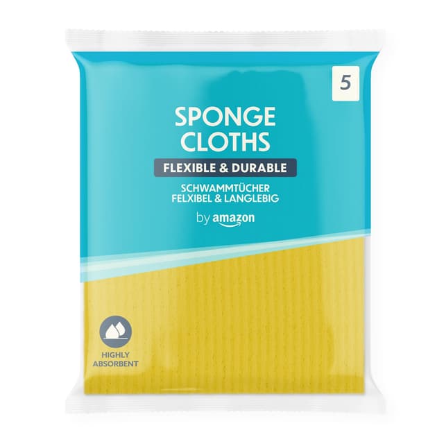Angebot: Amazon Schwammtücher, 5 Stück (Packung mit 1) 🧽🌈🛒