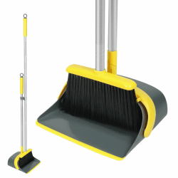 🧹🌟 Dirty Fox Besen- und Kehrschaufel-Set mit 137,2 cm langem Griff – Effiziente Reinigung zu Hause 🌟🧹