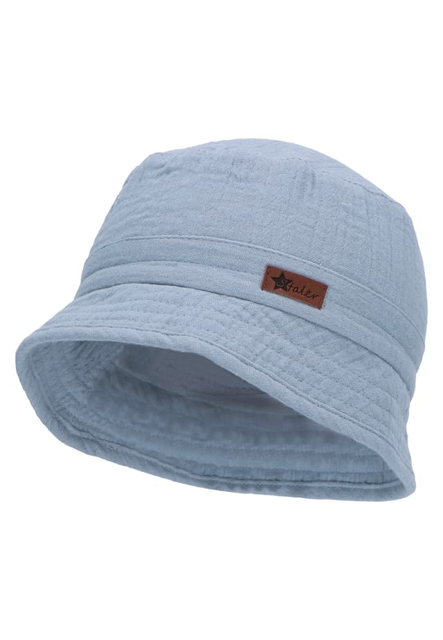 Süßer Sterntaler Baby Sommerhut - UV-Schutz 50+ - Bio Baumwolle - 47 hellblau 🌞👶🌿