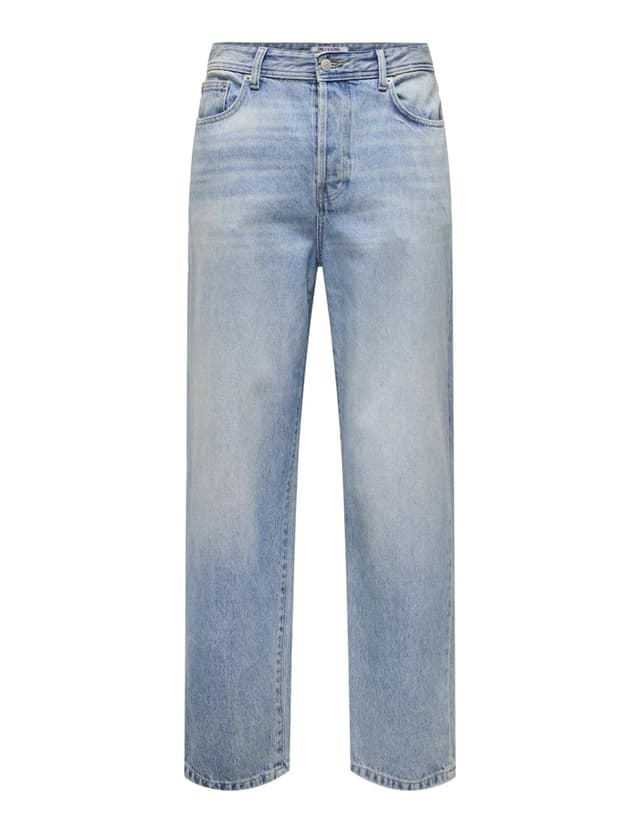 👖 NUR & SONS Herren Jeans 32W / 32L Hellblauer Denim - 63% Rabatt! 🌟