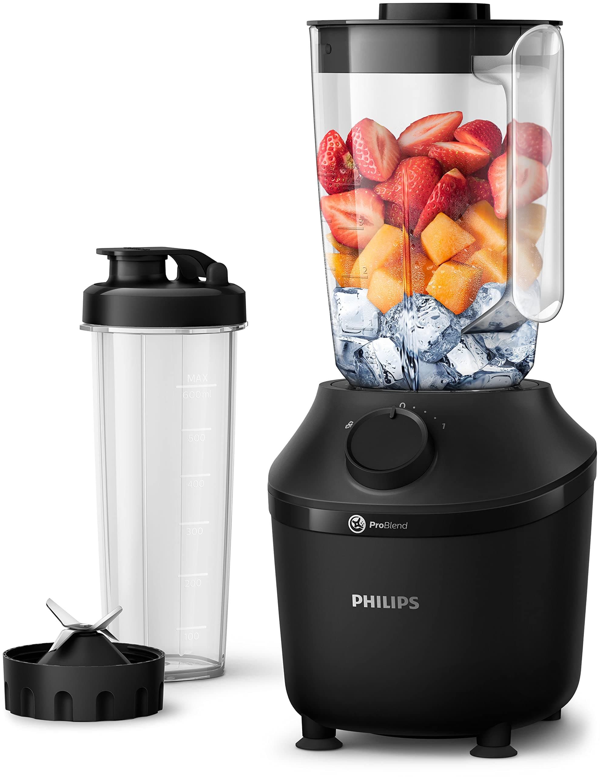 🌪️🍹 Philips HR2041/41 Standmixer (450 Watt) - Schwarz | 33.5€