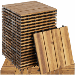 🌿🏠 Tectake® Holzfliesen - Bodenfliesen für Wintergarten und Balkon 🌞🌳