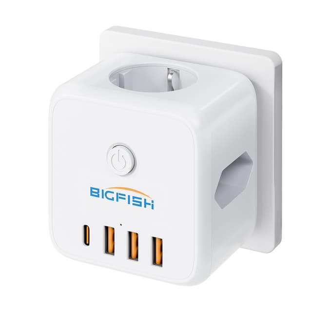 Bigfish Steckdosenleiste mit USB C und 4 USB 🎉
