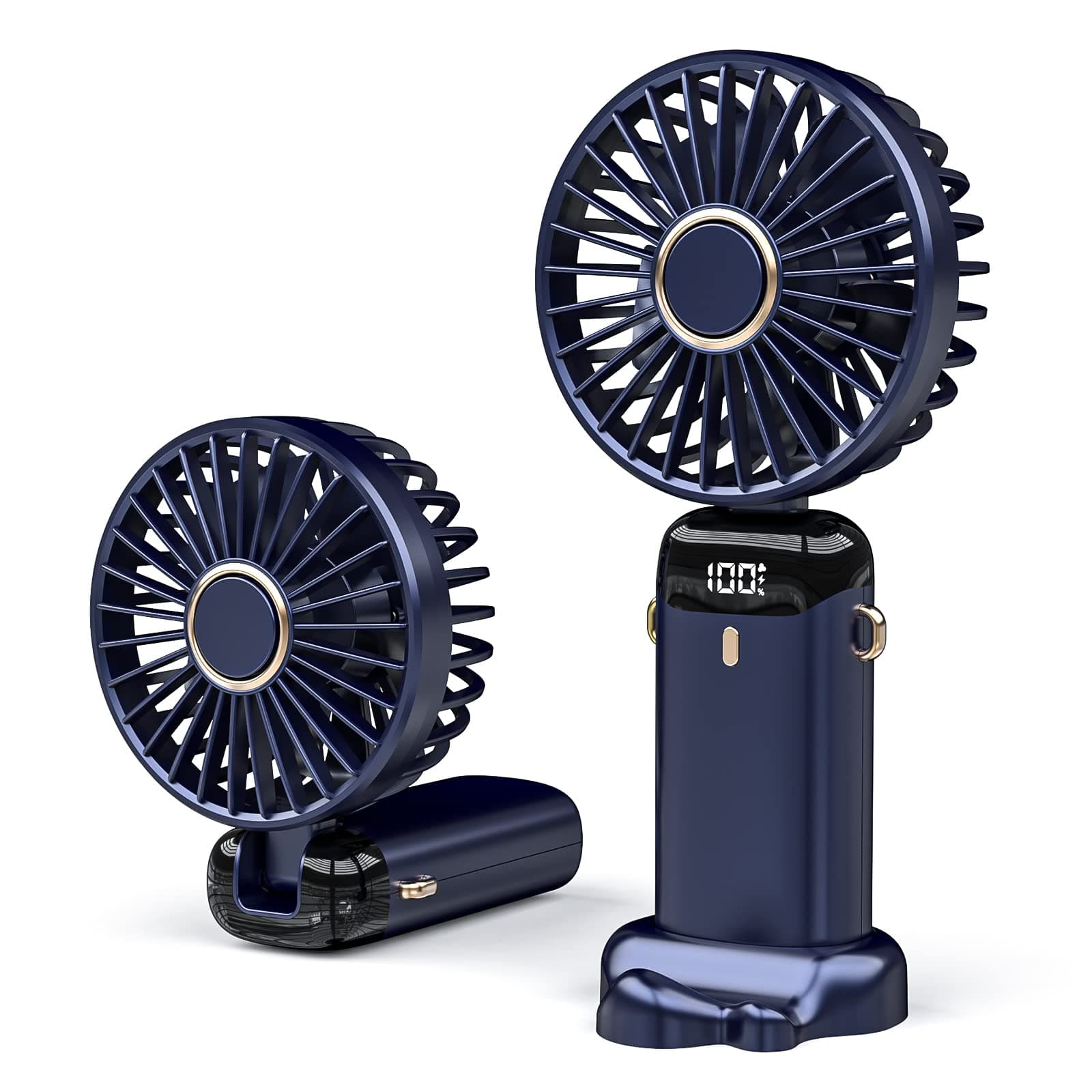 🌀🌬️ JANREAY Mini-Handventilator mit 5 Geschwindigkeiten und 3000mAh USB-Akku