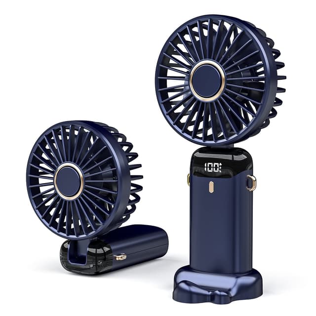 🌀🌬️ JANREAY Mini-Handventilator mit 5 Geschwindigkeiten und 3000mAh USB-Akku