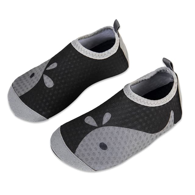👶🌊 Kinder Badeschuhe Wasserschuhe Strandschuhe Mädchen Jungen Schwimmschuhe Barfußschuhe rutschfeste Surfschuhe Sportschuhe Kleinkind Schwimmbad 22/23 EU Xjy Black Ash