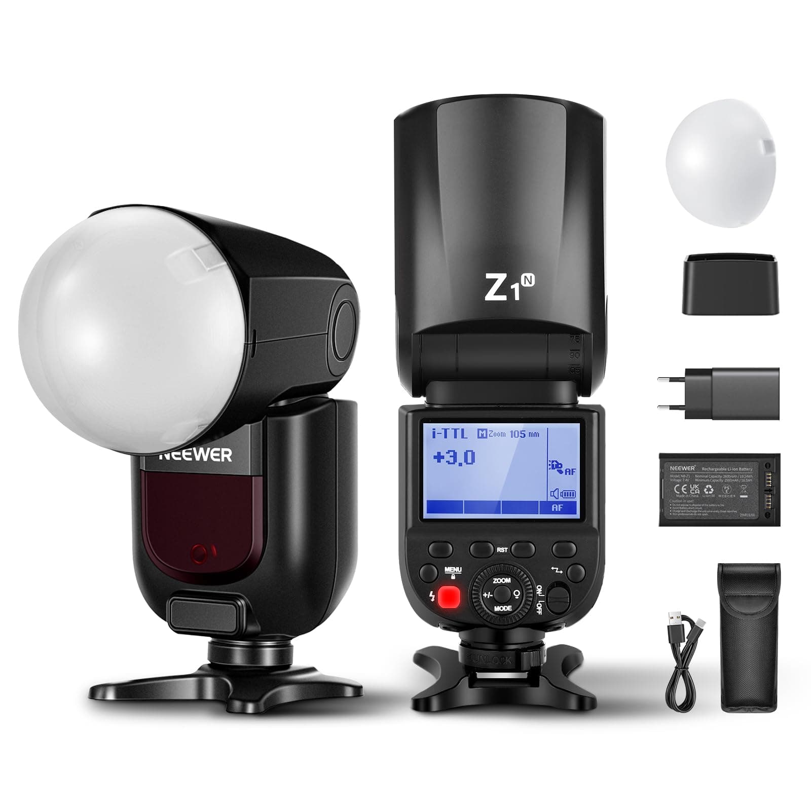 NEEWER Z1-N TTL Blitzgerät Rundkopf Speedlite Blitz - Angebot
