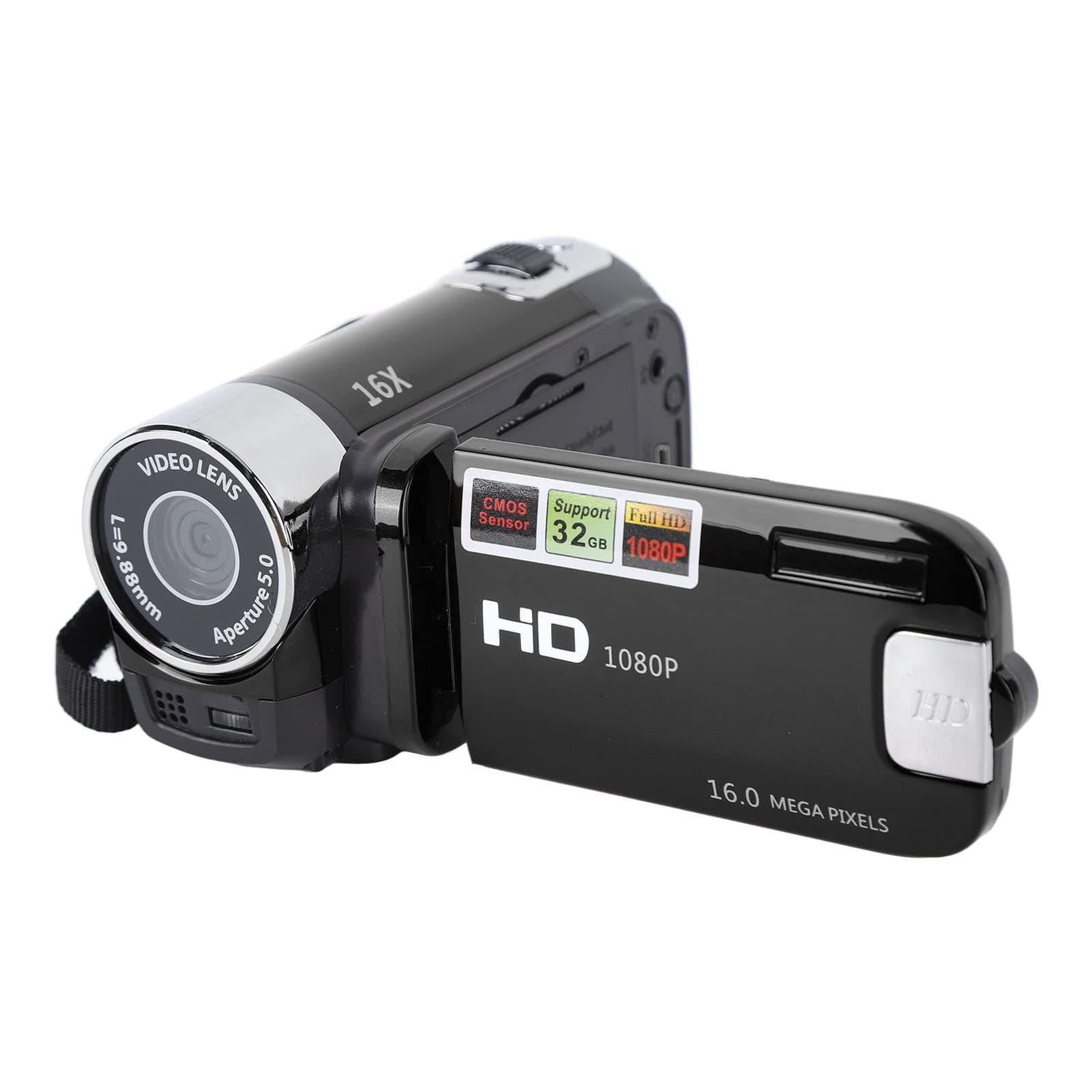 HD-Videokamera-Camcorder, Tragbare 1080P 16 MP DV-Kamera 📷🎥