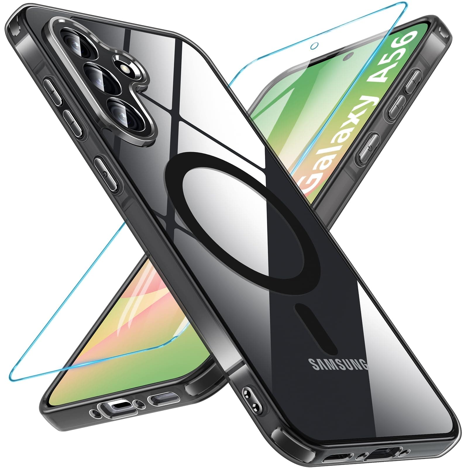 OWKEY Samsung Galaxy A56 5G Hülle mit Magnetisch Samsung A56 5G Hülle für Magsafe