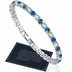 J.Fée Glitzer 5A Zirkonia Tennis Armband Damen - Weihnachtsgeschenk mit Eleganz und Stil 💎