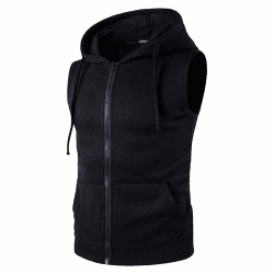 👕🏋️‍♂️ APAELEA Herren Tank Tops Ärmellose Hoodie Sommer Bodybuilding Fitness Muskelshirt Sportweste XL Schwarz - Spezialangebot! Angebot bei HelloDeals