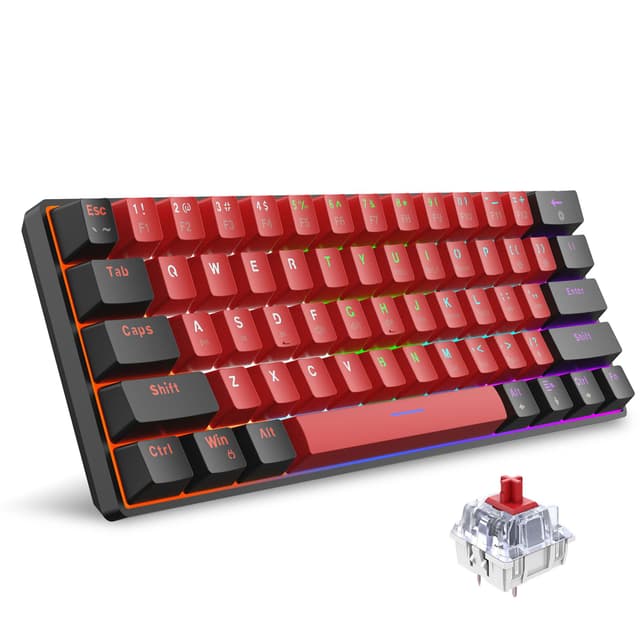 🔥 Deal des Tages! Snpurdiri 60% Mini-Gaming-Tastatur 🎮