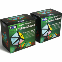 TOSY Magnet Pyramid Glow - 1 Milliarde Formen, leuchtendes Spinner-Zubehör