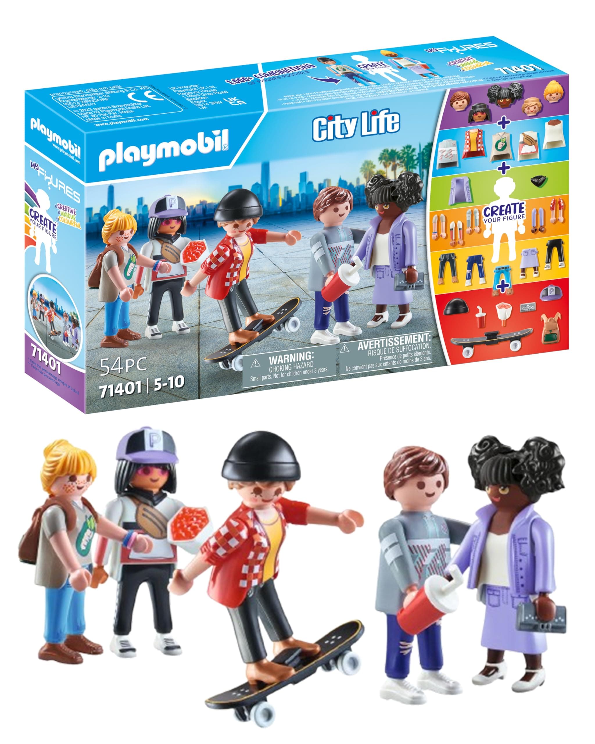 👗👜 PLAYMOBIL My Figures 71401 Fashion: City Life Spielzeug für Kinder
