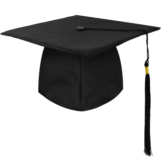 KEELYY Bachelor Hut Unisex Doktorhut Graduation Cap Schwarz 👨‍🎓