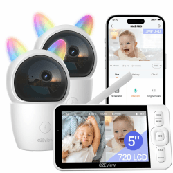 CZEview Babyphone mit 2 Kameras und APP 📹👶