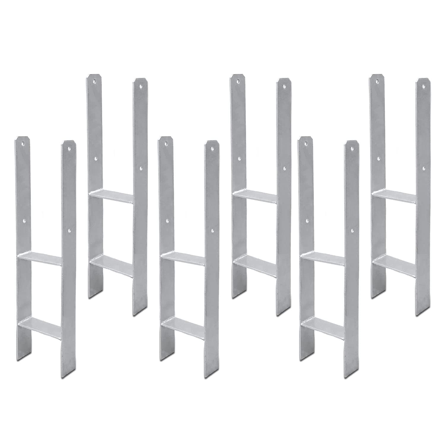 Angebot: Sonnewelt 6 Stück H-Pfostenträger 81mm H-Anker Pfosten