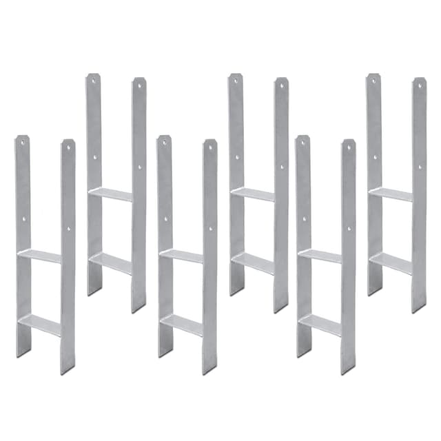Angebot: Sonnewelt 6 Stück H-Pfostenträger 81mm H-Anker Pfosten