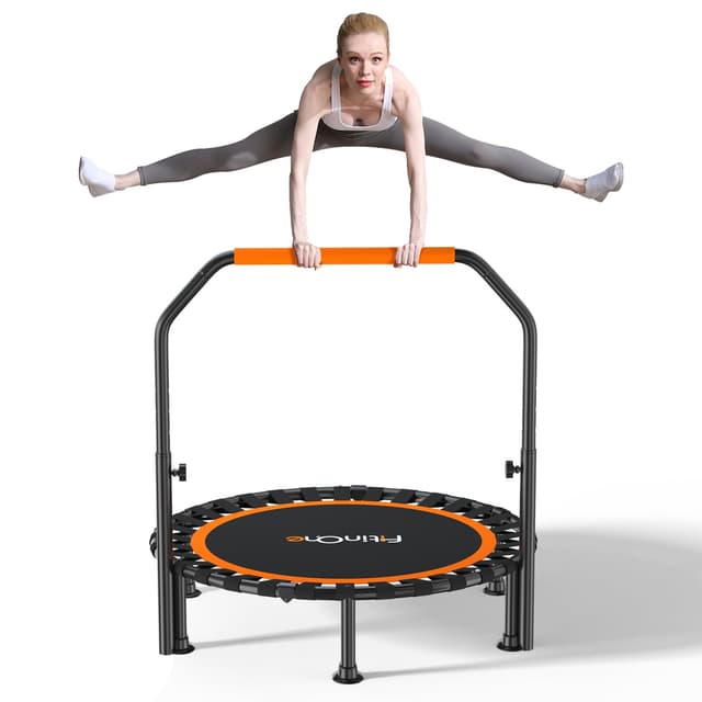 FitinOne Faltbares Mini-Trampolin 🏋️‍♂️ Tragkraft 204 kg 🌟 Fitness-Trampolin für Erwachsene und Kinder 102 cm
