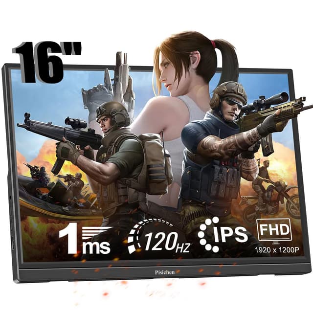 🎮 16 Zoll Gaming Monitor 1920 x 1200P IPS Bildschirm 🖥️