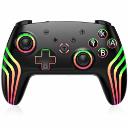 🎮 Hauibela Switch Pro Controller mit Veränderbaren RGB Lichtern 🌈