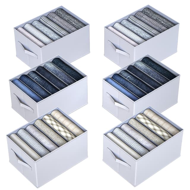 Hinrey Schrank Organizer 6 Stück für Hosen Hemden Unterwäsche