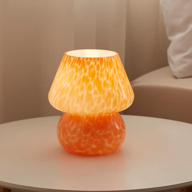 Dawnwake Pilz Nachttischlampe Tischlampe 🍄 Led Dimmbar Tischleuchte Deko Wohnzimmer, Schlafzimmer Tischlampen
