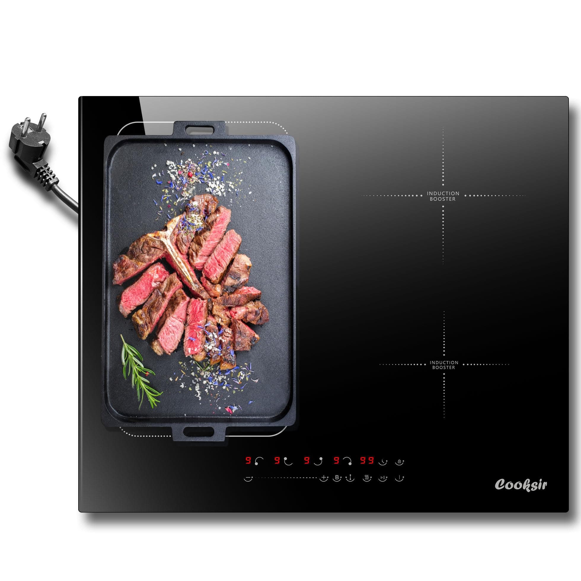 🔥 Deal des Tages: Cooksir Induktionskochfeld 4 Platten mit Flexibler Kombi-Zone