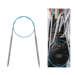 🧶🪡 Aeelike Rundstricknadeln Set 5,5 mm - Metall Rundstricknadeln mit Farbiges Stahlseil