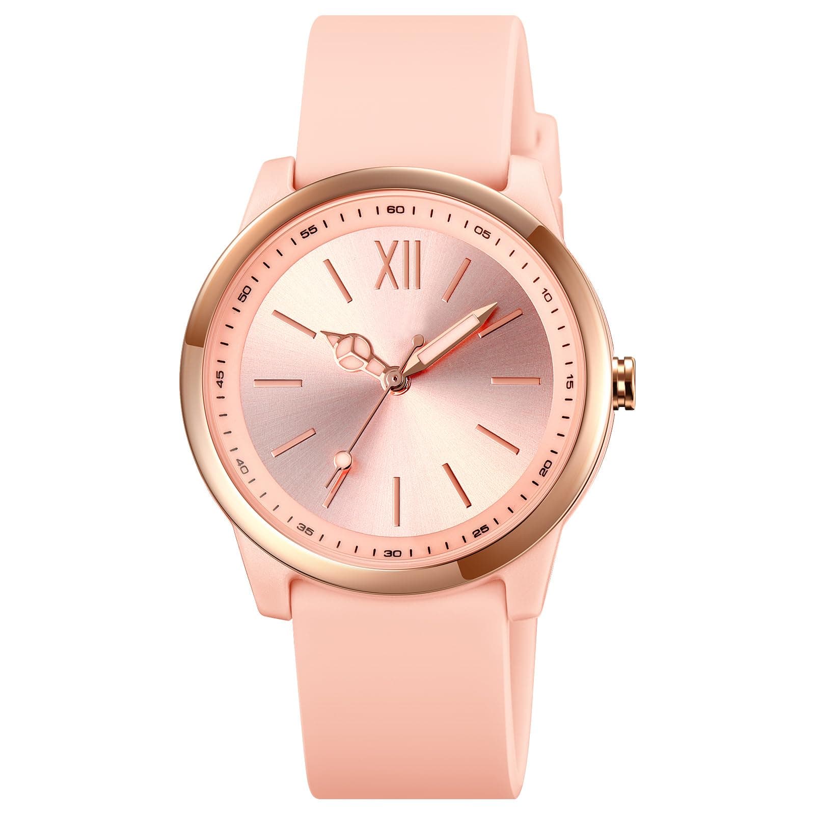 Süße Damenarmbanduhr mit Silikonarmband 🌸 Wasserdicht und buntfarbig