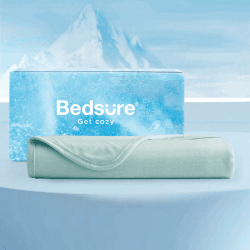 🌬️ BEDSURE Kühldecke für Sommer 150X200cm - Sommerdecke Leichte Kühlfasern Arc-chill Q-Max>0.4