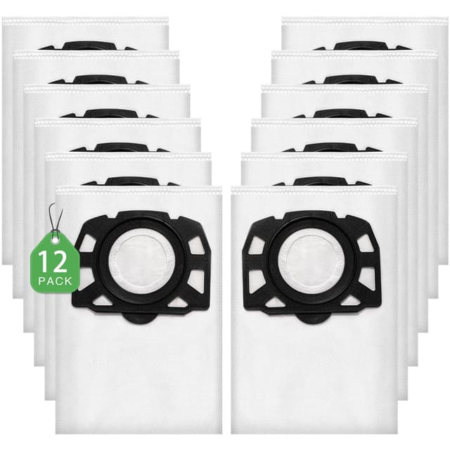 12 Stück KFI 357 Staubsaugerbeutel für Kärcher WD2Plus/WD3/KWD1 /KWD2/KWD3/MV3/WD3.200-WD3.800M/SE4001/SE4002 Staubsauger