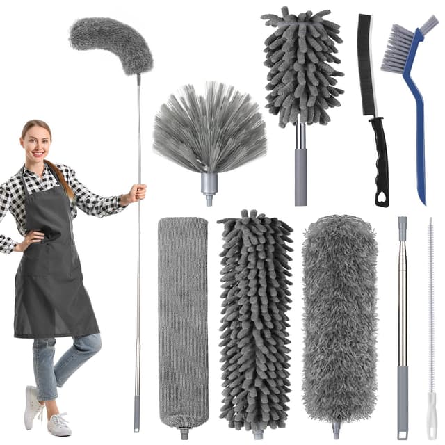 Effizientes 9-teiliges Staubwedel Teleskop Set 🌟 - Nur 14.44€