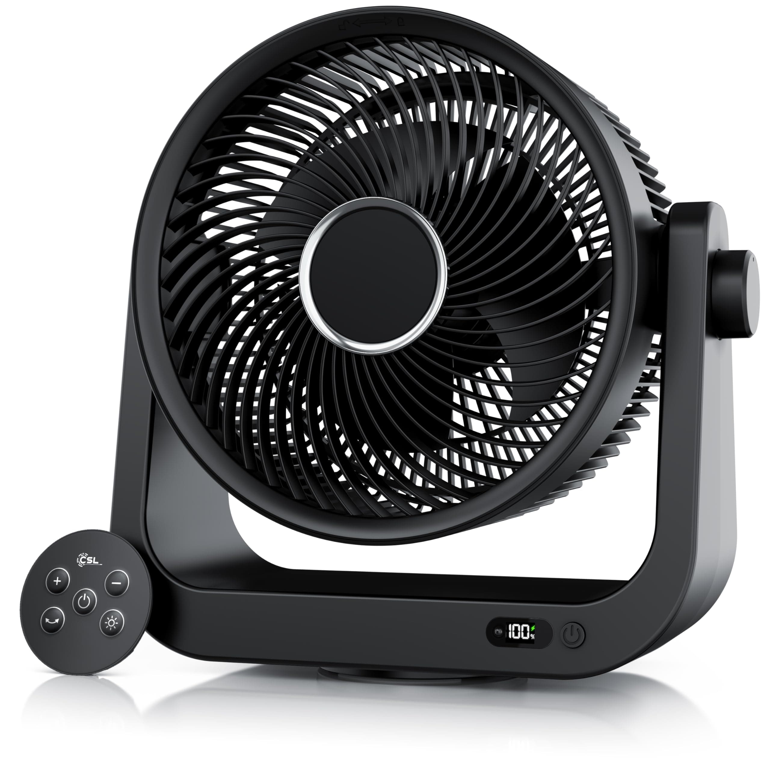 CSL - Akku Tischventilator mit Fernbedienung 🌀 Sehr leise & leistungsstark 🌬️