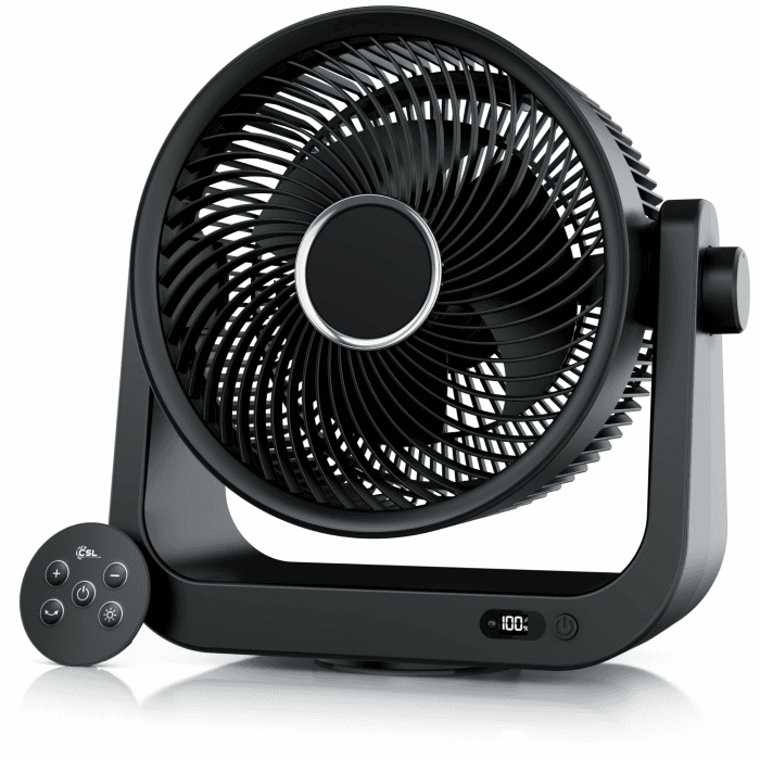 CSL - Akku Tischventilator mit Fernbedienung 🌀 Sehr leise & leistungsstark 🌬️